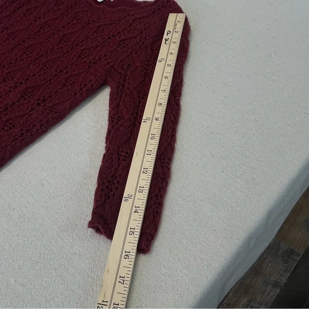 Girl's Size Large (10/12) Cat & Jack Burgundy Lined Sweater Dress